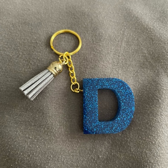 Hand Crafted Accessories - Handmade Letter "D" Keychain